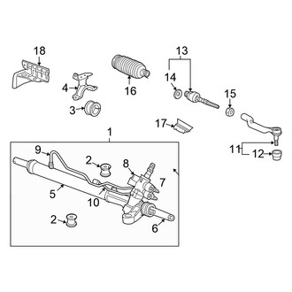 Honda OE - Steering Gear & Linkage (Coupe 3.5L)