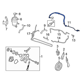 Honda OE - Power Steering Pressure Hose