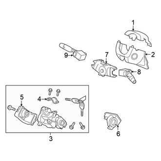 Honda OE - Steering Column - Shroud, Switches & Levers (EX / EX-L / HFP / LX-S Coupe)