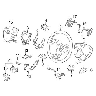 Honda OE - Steering Wheel & Trim (Coupe)