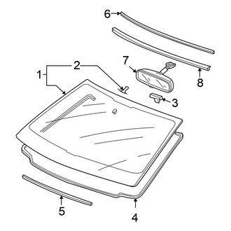 Honda OE - Windshield - Glass (Coupe)