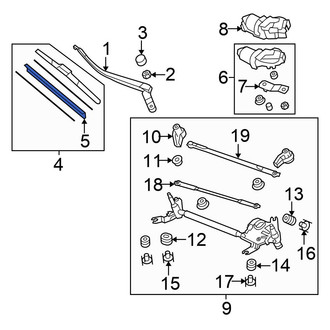 Honda OE - Right Wiper Blade Refill