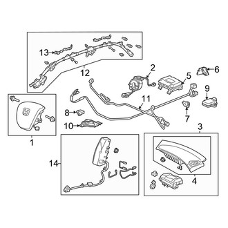 Honda OE - Restraint Systems - Air Bag Components (Coupe)