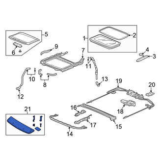 Honda OE - Sunroof Deflector