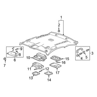 Honda OE - Roof - Interior Trim (W/O Sunroof), (Coupe)