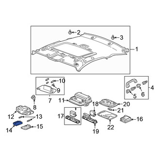 Honda OE - Right Map Light Lens
