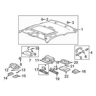 Honda OE - Roof - Interior Trim (With Sunroof), (Coupe)
