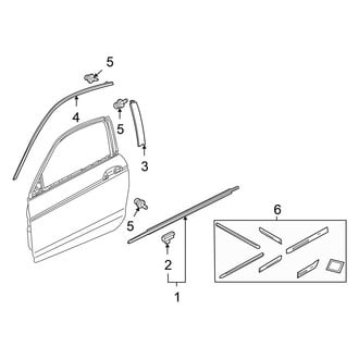Honda OE - Door - Exterior Trim (Coupe)