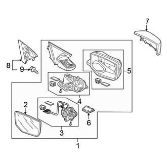 Honda OE - Door - Outside Mirrors (Coupe)
