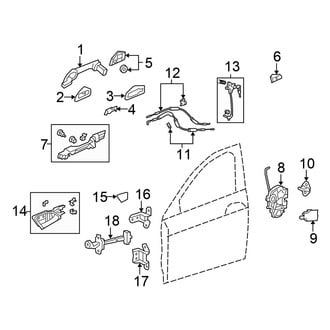 Honda OE - Door - Lock & Hardware (Coupe)