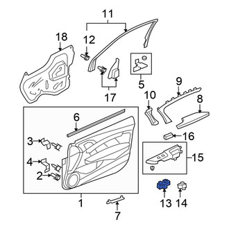 Honda OE - Front Right Door Window Switch