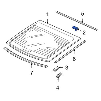 Honda OE - Back Glass Clip