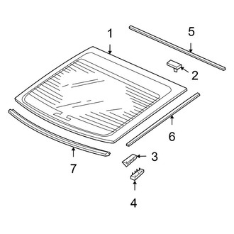 Honda OE - Back Glass - Glass (Coupe)