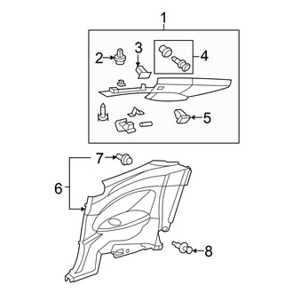 Honda OE - Quarter Panel - Interior Trim (Coupe)