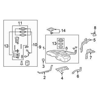 Honda OE - Fuel System Components (US Parts, California), (Coupe)