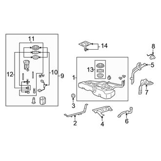 Honda OE - Fuel System Components (Canada Parts), (Coupe)