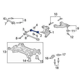 Honda OE - Rear Left Upper Forward Suspension Control Arm