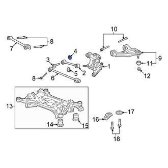 Honda OE - Rear Alignment Camber Adjusting Eccentric