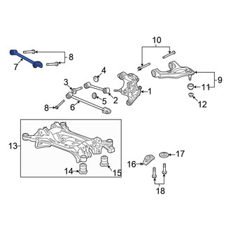 Honda OE - Rear Right Lower Forward Suspension Control Arm