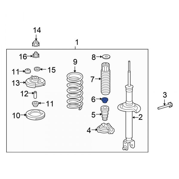 Suspension Strut Mount Washer