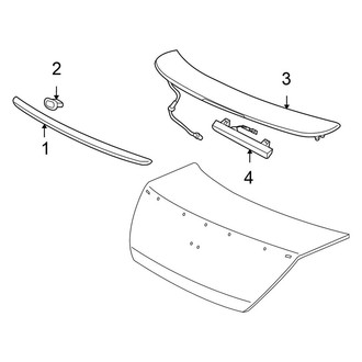 Honda OE - Trunk Lid - Spoiler (Coupe)
