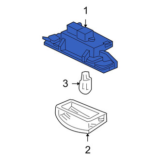 Honda OE - Rear License Plate Light Assembly