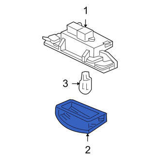 Honda OE - Rear License Plate Light Lens
