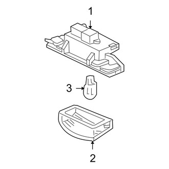 Honda OE - Rear Lamps - License Lamps (Coupe)