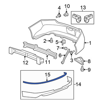 Honda OE - Rear Spoiler Seal