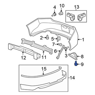 Honda OE - Fender Liner Retainer