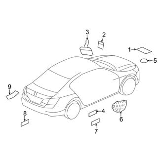 Honda OE - Information Labels - Labels (Coupe)