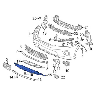 Honda OE - Front Radiator Support Splash Shield
