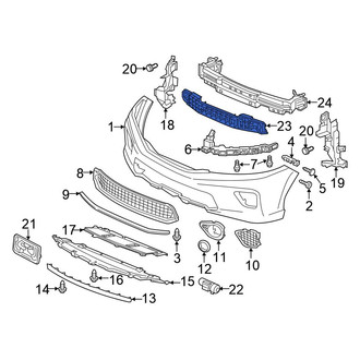 Honda OE - Front Bumper Impact Absorber
