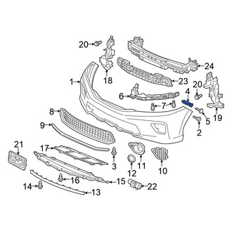Honda OE - Front Left Bumper Cover Bracket