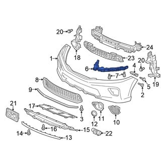 Honda OE - Front Left Bumper Cover Support Rail