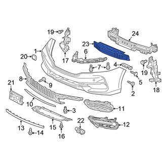 Honda OE - Front Bumper Impact Absorber
