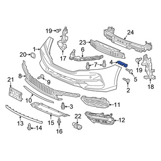 Honda OE - Left Bumper Cover Bracket