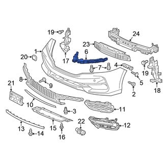 Honda OE - Front Left Bumper Cover Support Rail