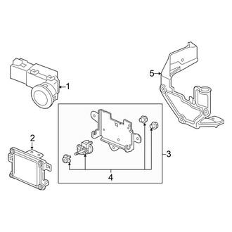 Honda OE - Front Bumper - Electrical Components (EX / EX-L / Touring Coupe)