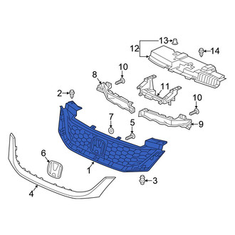 Honda OE - Front Upper Grille