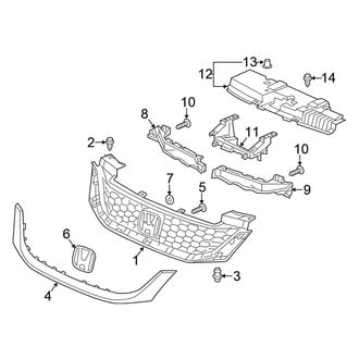 Honda OE - Grille & Components (Coupe)
