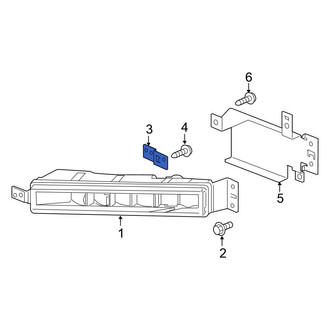 Honda OE - Left Inner Fog Light Bracket