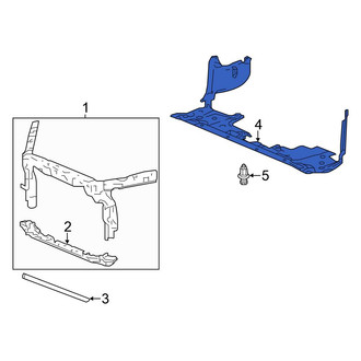 Honda OE - Front Radiator Support Splash Shield