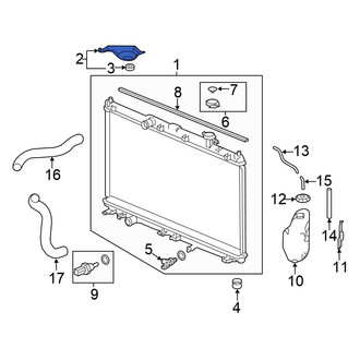 Honda OE - Right Radiator Mount Bracket