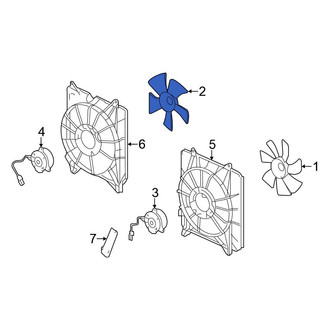 Honda OE - Right Engine Cooling Fan Blade