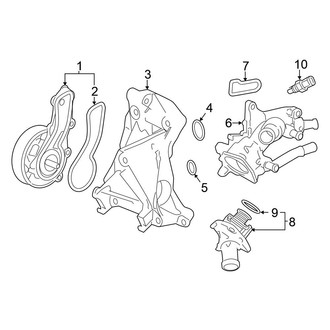 Honda OE - Cooling - Water Pump (Coupe 2.4L)