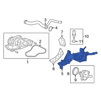 Honda OE - Engine Water Pump Housing