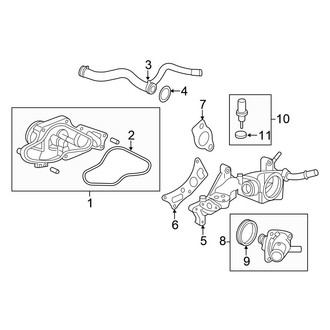 Honda OE - Cooling - Water Pump (Coupe 3.5L)
