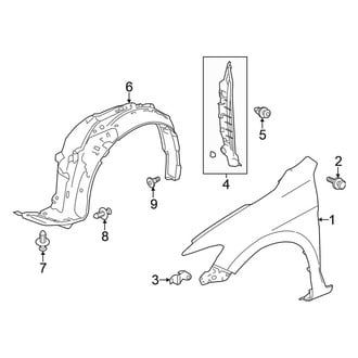 Honda OE - Fender & Components (Coupe)