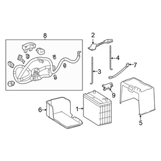 Honda OE - Electrical - Battery (Coupe)